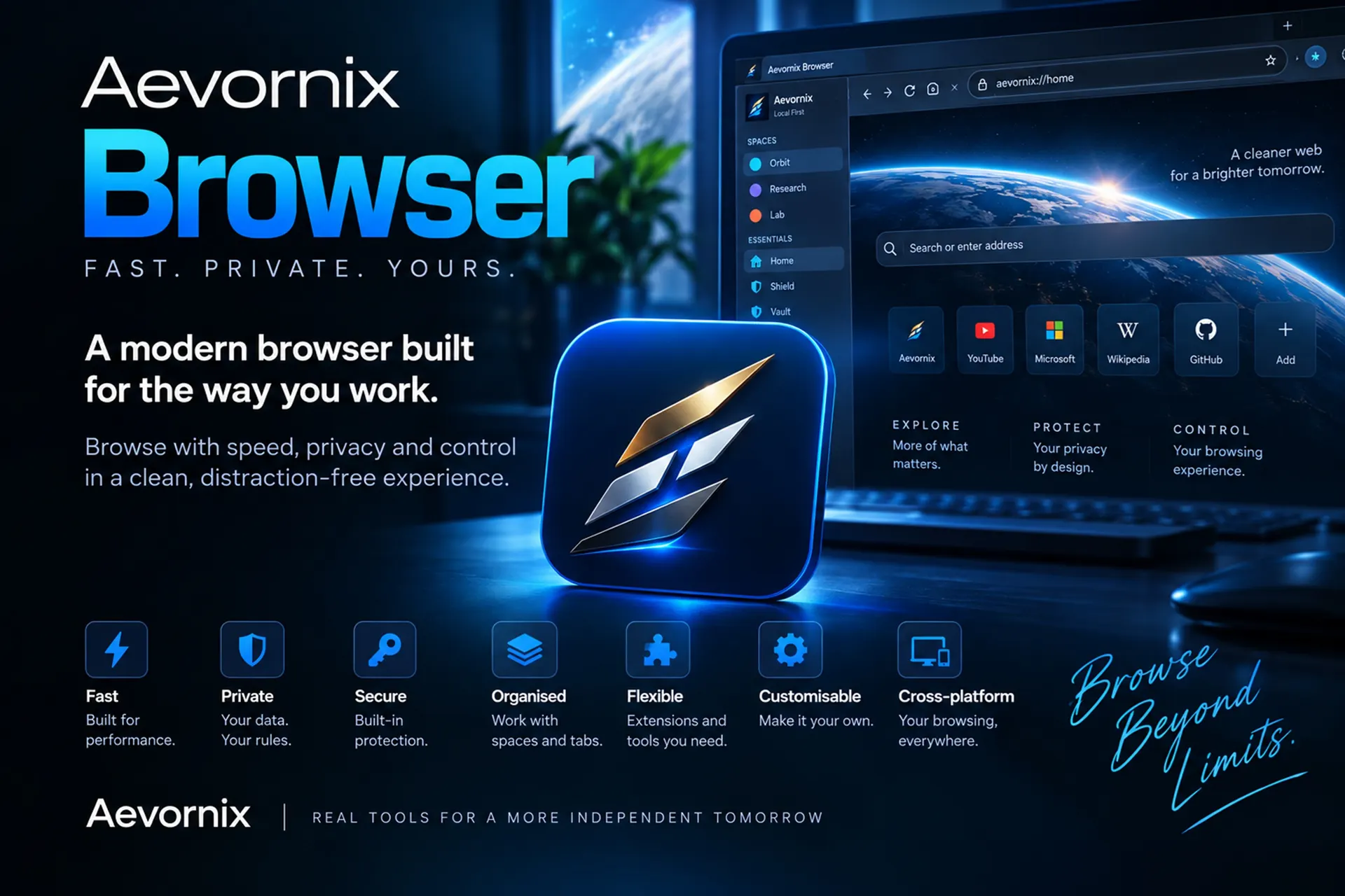 Aevornix Browser campaign artwork